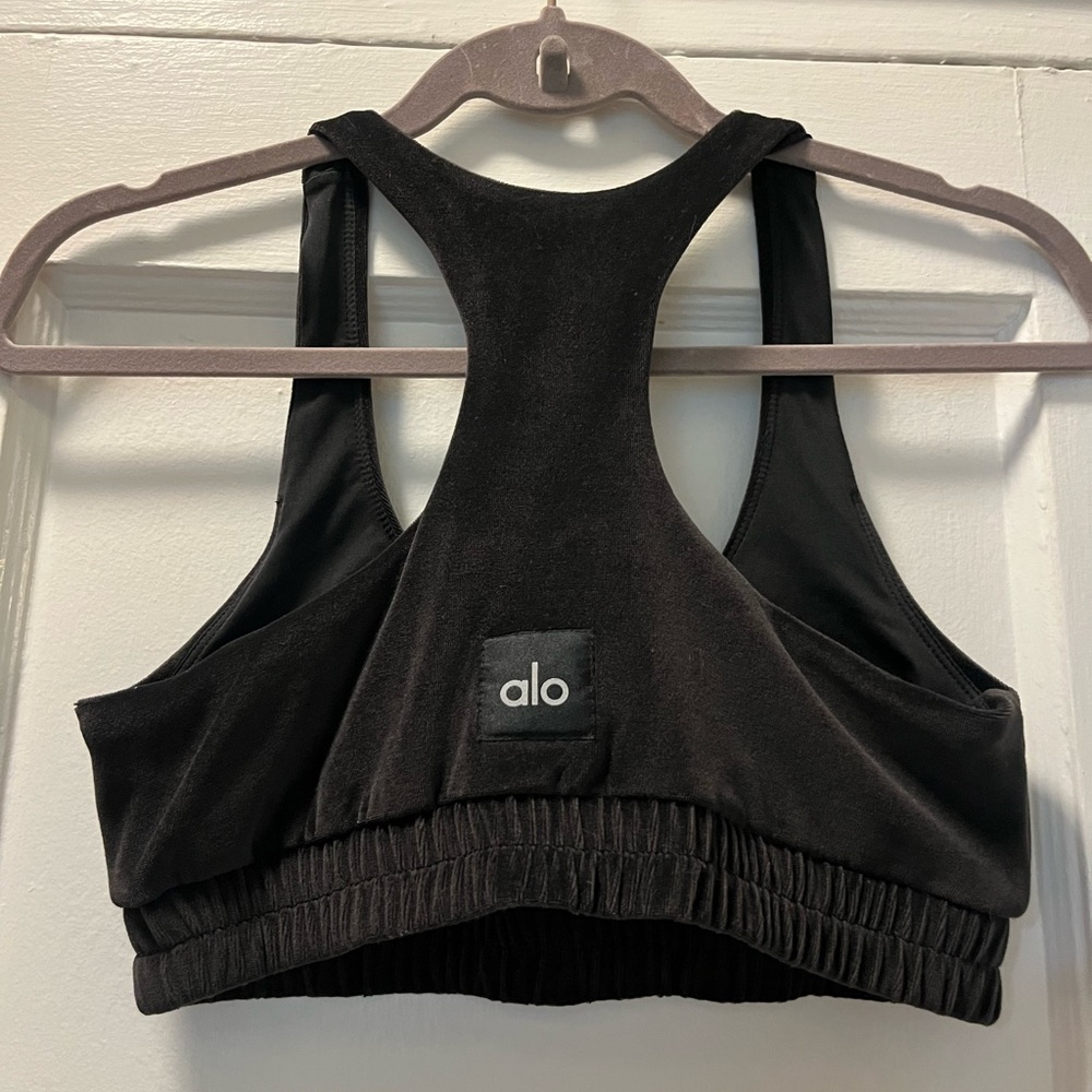 Alo Yoga Accolade Scoop Neck Sweatshirt Bra - Picture 4 of 5